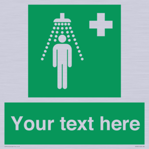 Custom Safety Shower Sign